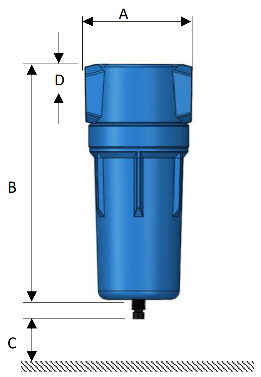 FILMAX filter housing dimensions
